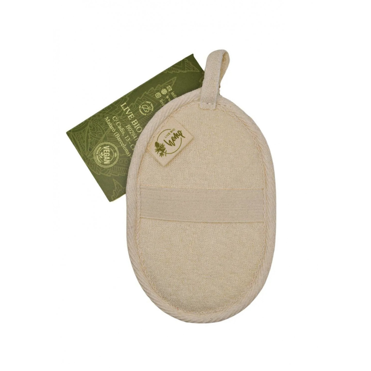 DISCO EXFOLIANTE CORPORAL 100% NATURAL DE CÁÑAMO